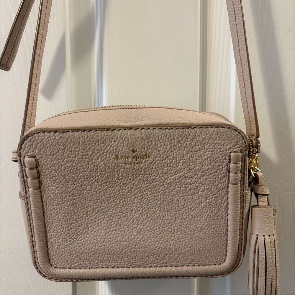 Kate Spade leather crossbody - taupe